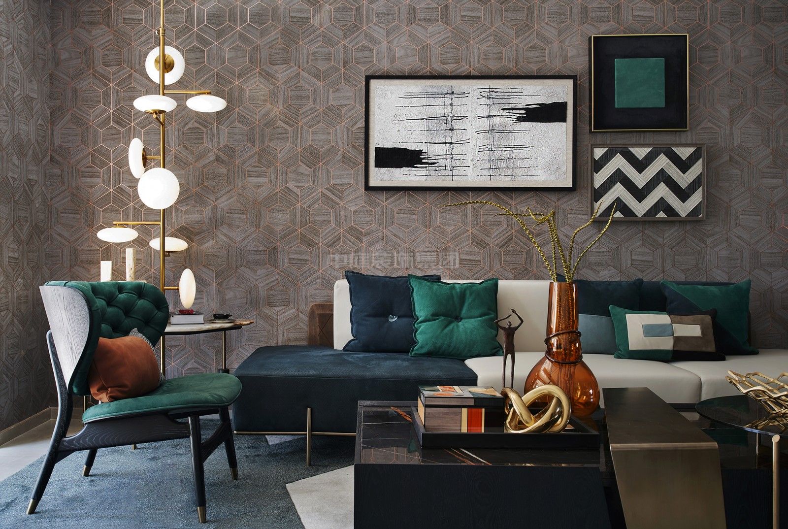 億鼎中心128m&sup2;混搭風格案例